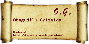 Obagyán Grizelda névjegykártya